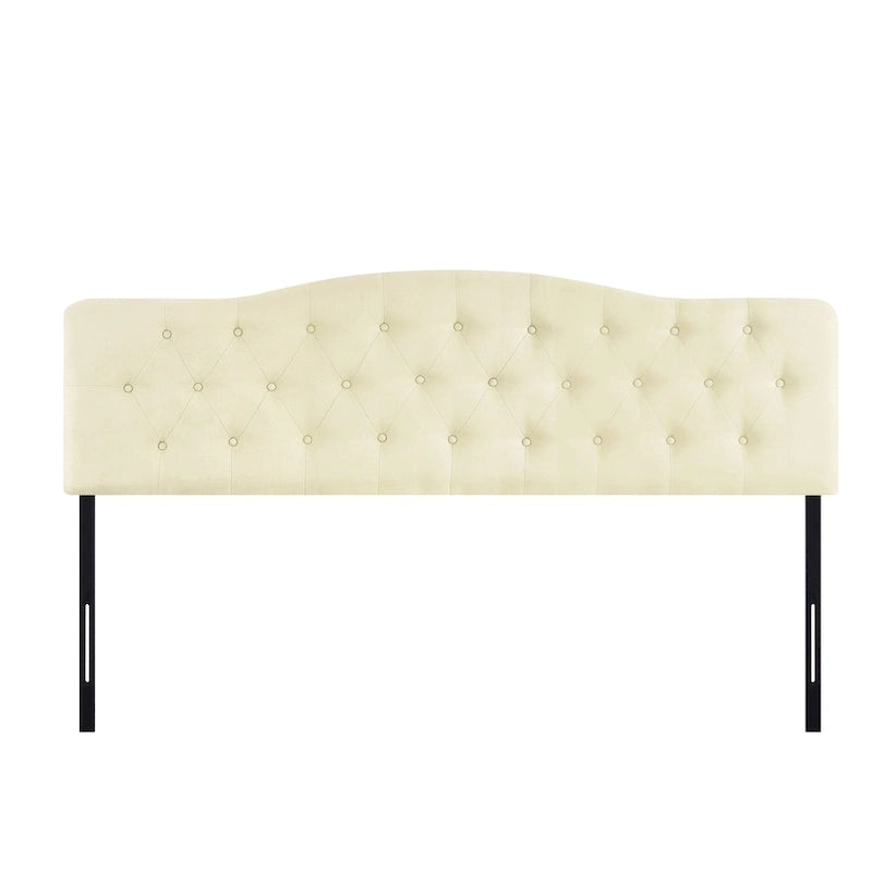 Tête de lit de taille Queen ajustable capitonnée, de couleur blanc/gris foncé/noir/espresso/crème/gris clair – 2 personnes