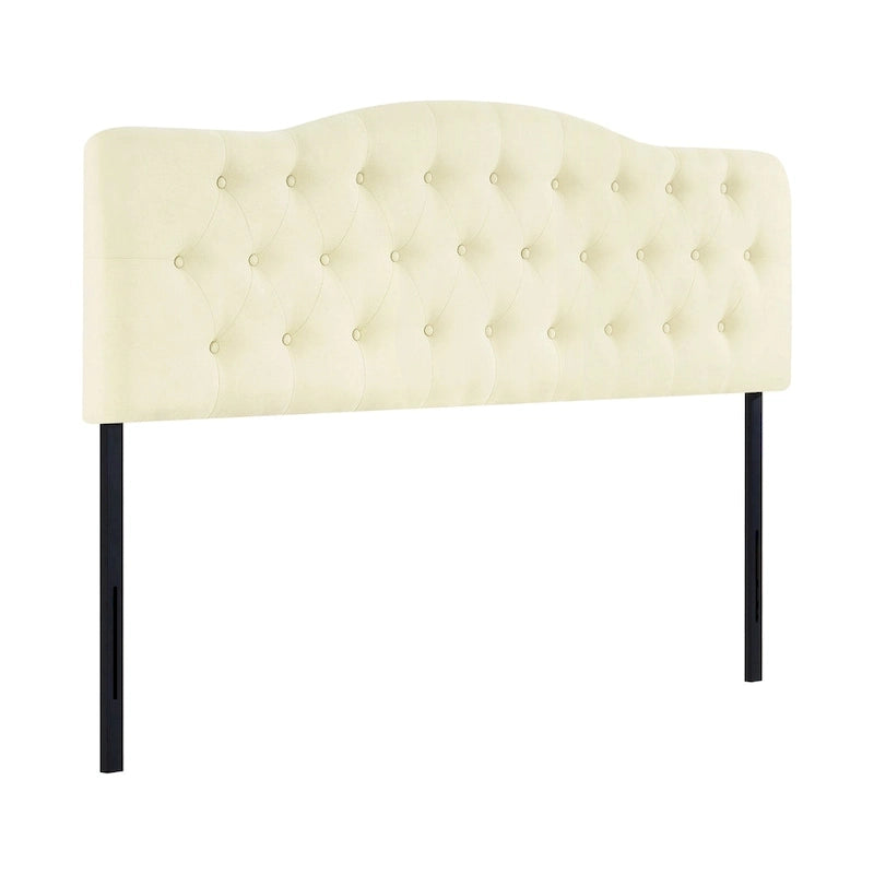 Tête de lit de taille Queen ajustable capitonnée, de couleur blanc/gris foncé/noir/espresso/crème/gris clair – 2 personnes
