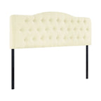 Tête de lit de taille Queen ajustable capitonnée, de couleur blanc/gris foncé/noir/espresso/crème/gris clair – 2 personnes