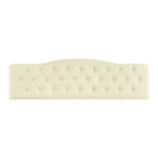 Tête de lit de taille Queen ajustable capitonnée, de couleur blanc/gris foncé/noir/espresso/crème/gris clair – 2 personnes
