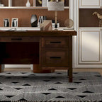 Bureau de direction en aulne noueux Whiskey de 180 cm avec tablette coulissante, tiroir supérieur, tiroir classeur, porte et gestion des câbles – Aucun assemblage requis
