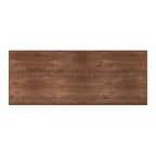 Bureau de direction en aulne noueux Whiskey de 180 cm avec tablette coulissante, tiroir supérieur, tiroir classeur, porte et gestion des câbles – Aucun assemblage requis