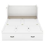 Lit escamotable gris grand format avec ports USB et grand tiroir – Simple