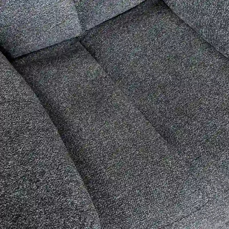 Fauteuil inclinable manuel pivotant et basculant en tissu gris argenté / gris fumé / gris foncé avec repose-pieds – Individuel