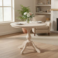 36 Round Top Pedestal Dining Table - Unfinished
