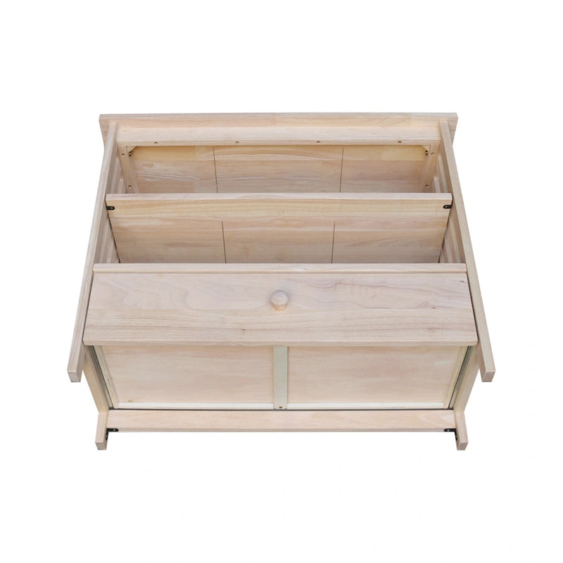 Meuble TV d'angle de style « Mission » en bois massif avec tiroir et étagères, finitions au choix : non teinté / expresso / gris taupe délavé / blanc / bleu océan / gris chiné vieilli / noir