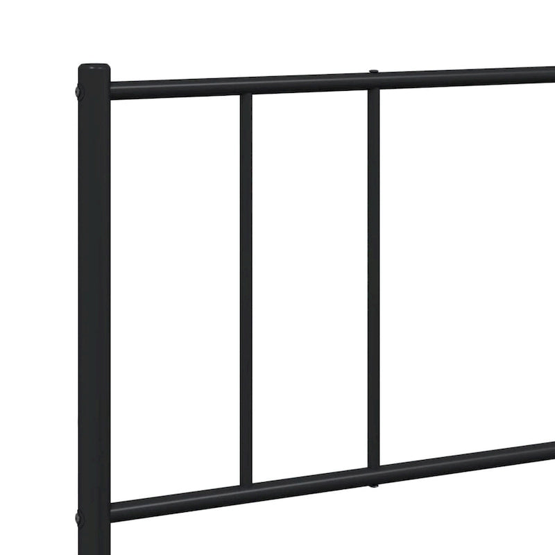 Cadre de lit plateforme en acier blanc avec tête de lit et rangement sous le lit – Grand lit, 2 personnes