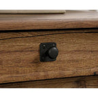 Bureau d'ordinateur en chêne vintage / chêne fendu / cerisier sélectionné / chêne éolien avec tiroir pour clavier, 2 tiroirs et tiroir classeur – Simple