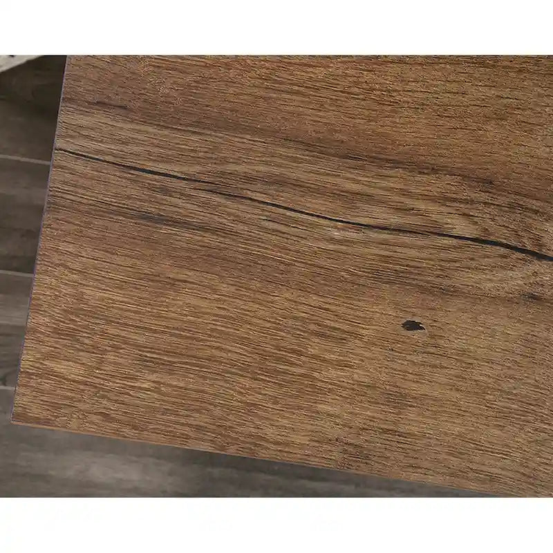 Bureau d'ordinateur en chêne vintage / chêne fendu / cerisier sélectionné / chêne éolien avec tiroir pour clavier, 2 tiroirs et tiroir classeur – Simple