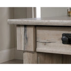 Bureau d'ordinateur en chêne vintage / chêne fendu / cerisier sélectionné / chêne éolien avec tiroir pour clavier, 2 tiroirs et tiroir classeur – Simple
