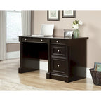 Bureau d'ordinateur en chêne vintage / chêne fendu / cerisier sélectionné / chêne éolien avec tiroir pour clavier, 2 tiroirs et tiroir classeur – Simple
