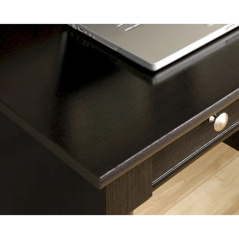 Bureau d'ordinateur en chêne vintage / chêne fendu / cerisier sélectionné / chêne éolien avec tiroir pour clavier, 2 tiroirs et tiroir classeur – Simple