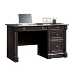 Bureau d'ordinateur en chêne vintage / chêne fendu / cerisier sélectionné / chêne éolien avec tiroir pour clavier, 2 tiroirs et tiroir classeur – Simple