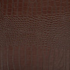 Table basse Malle de voyage en Cognac / Marron / Noir / Crème / Beige avec couvercle coulissant, casier à vin et roulettes