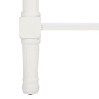 Console 4 tiroirs à détails sculptés – Blanc / Gris mastic / Noir / Gris vieilli – 42 po