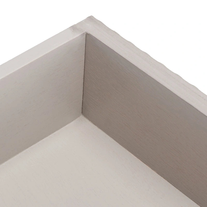 Console 4 tiroirs à détails sculptés – Blanc / Gris mastic / Noir / Gris vieilli – 42 po