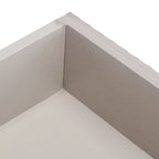 Console 4 tiroirs à détails sculptés – Blanc / Gris mastic / Noir / Gris vieilli – 42 po