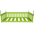 Lit de repos suspendu mission simple en pin jaune massif avec chaîne – 14 options de finition – Simple
