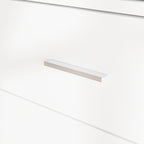 Coiffeuse avec éclairage LED blanc, miroir pleine longueur et 4 tiroirs – Simple