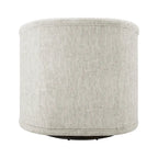 Fauteuil pivotant en tissu taupe/beige avec passepoil – Unité