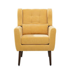 Fauteuil d'appoint en chenille bleu foncé/vert/jaune/orange/avocat/beige avec oreiller lombaire – Simple