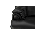 Fauteuil inclinable électrique zéro gravité en cuir pleine fleur noir avec appuie-tête réglable et port USB-C – Individuel