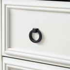 Commode haute à 6 tiroirs, gris délavé/blanc – Simple