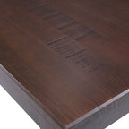 Table de salle à manger de style rustique en pin massif Sahara / Mahogany vieilli avec pieds tournés – 6 places