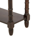 Console rustique avec 2 tiroirs et étagère inférieure - Naturel / Expresso / Ivoire / Gris / Bleu