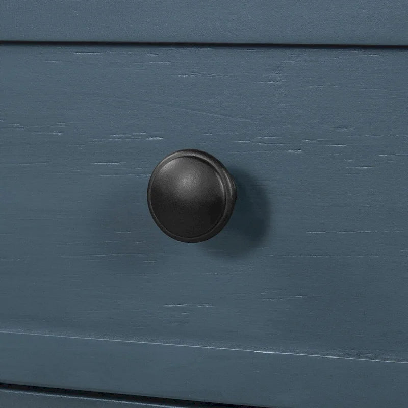 Console rustique avec 2 tiroirs et étagère inférieure - Naturel / Expresso / Ivoire / Gris / Bleu