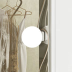 Coiffeuse Blanche / Noire avec 9 tiroirs, 3 miroirs et éclairage LED – Simple