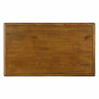 Table basse rectangulaire en bois massif antique marron / expresso avec 4 tiroirs – 101,6 cm de long