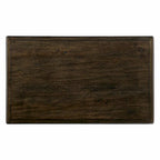 Table basse rectangulaire en bois massif antique marron / expresso avec 4 tiroirs – 101,6 cm de long