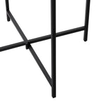 Table d'appoint ronde en terrazzo blanc avec pieds en fer noir – Unité